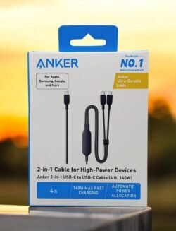 ANKER 2in 1 cable for high-power devices usb-c to usb- c cable 140w