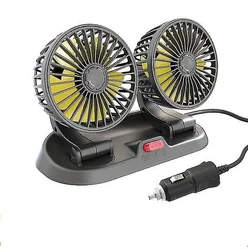 Portable Car Dual-Head Cooling Fan 1224V